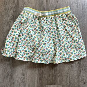 Mini Boden Girls 13-14Y Floral Print Skort Multicolor Elastic Pocket Colorful